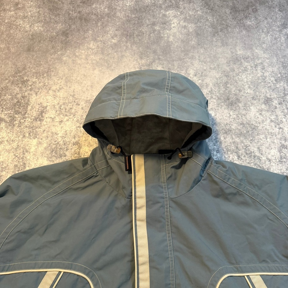 Vintage Oakley Software Mens XL Blue Hooded Shell Jacket Gorpcore Y2K Utility - Picture 10 of 14